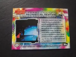 1999 Topps Pokemon First Movie Mechanical Mewtwo Silver Foil #6 Black Logo 1st - Image 2