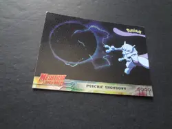 1999 Topps Pokemon First Movie Psychic Showdown Silver Sandpaper Foil #33 Black - Image 1