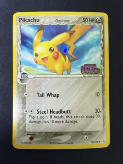 Pokemon TCG: 2006 EX Holon Phantoms Pikachu 79/110 Reverse Holo Stamped MP+ - Image 5
