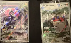 Pokemon TCG Koraidon 013 & Miraidon 014 SVP Black Star Promo. New & Sealed - Image 1