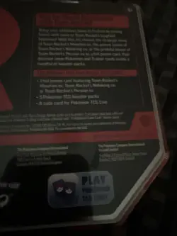 Team Rocket Tin Pokemon With Promo And 5 Booster Packs - Image 3