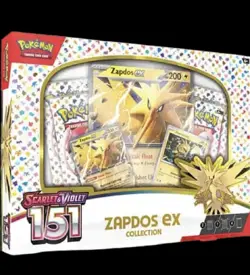 Pokemon TCG: S&V 151 Zapdos ex Collection Box Factory Sealed Shipped Fast - Image 1