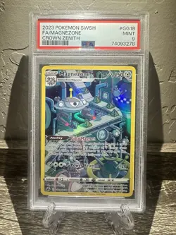 ⚡Magnezone GG18⚡Full Art Pokemon TCG Crown Zenith 💎PSA 9 Mint💎 - Image 1