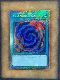 Yugioh Polymerization RA02-EN047 Platinum Secret Rare 1st Ed NM - Image 1