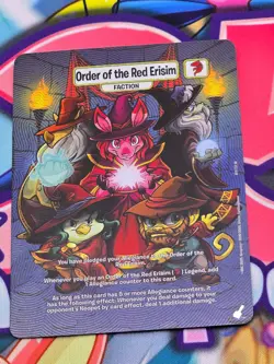 2025 Neopets TCG War for the Obelisk UR - Order Of The Red Erisim Faction Card - Image 1