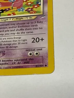 Light Slowbro 51/105 Neo Destiny Pokemon Card LP - Image 4