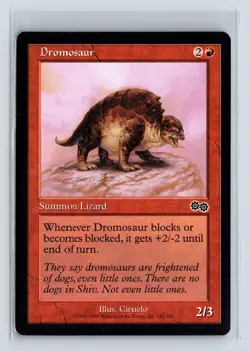 DROMOSAUR - MTG Magic the Gathering Card - Urza's Saga - Common - Image 1