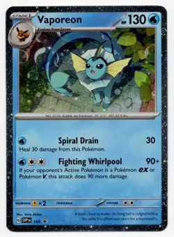 Vaporeon - SVP168 Cosmos Holo Promo Pokemon Card TCG NM - Image 1