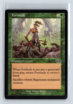 FORTITUDE - MTG Magic the Gathering Card - Urza's Saga - Common - Image 1