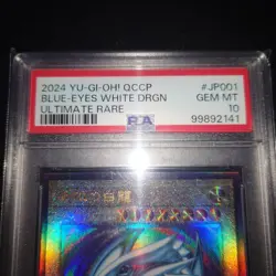 YuGiOh Blue Eyes White Dragon Ultimate Rare PSA10 Japan Promo Card - Image 2