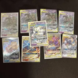 Pokemon Card Tag Team GX 9pcs Set Bulk Lot - Image 1