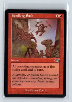 HEADLONG RUSH - MTG Magic the Gathering Card - Urza's Saga - Common - Image 1