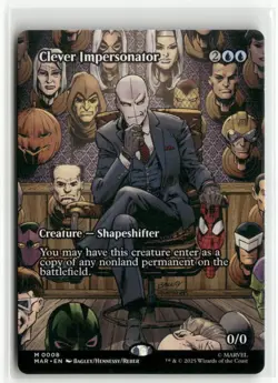 Clever Impersonator Borderless - Marvel Eternal-Legal MTG NM - Image 1