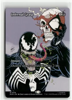 Infernal Grasp Borderless - Marvel Eternal-Legal MTG NM - Image 1
