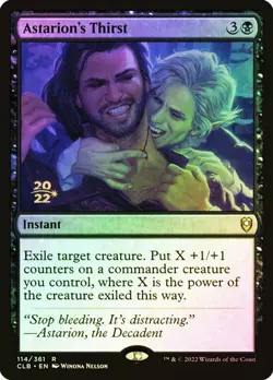 MTG Astarion's Thirst Foil Prerelease Promo NM English Magic The Gathering - Image 1