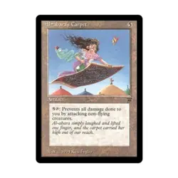 WOTC MtG Legends Al-abara's Carpet (R) Fair+ - Image 1