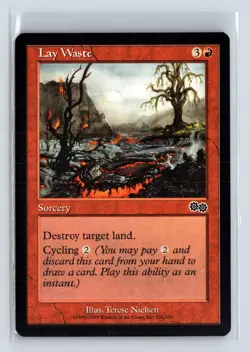 LAY WASTE - MTG Magic the Gathering Card - Urza's Saga - Common - Image 1