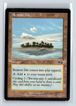 REMOTE ISLE - MTG Magic the Gathering Card - Urza's Saga - Common - Image 1