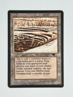 MTG STRIP MINE (NO HORIZON) Antiquities Regular MT Magic The Gathering - Image 1