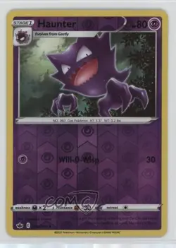 Haunter Reverse Foil Pokemon Sword & Shield Chilling Reign #056 - Image 1