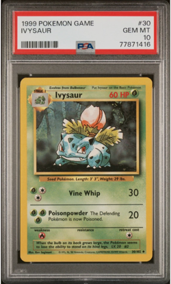 1999 IVYSAUR POKEMON GAME PSA 10 - Image 1