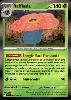 Carte Pokemon RAFFLESIA 045/165 HOLO EV3.5 Ecarlate et Violet MEW 151 FR NEUVE - Image 1
