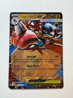 Mega Lucario EX 077/132 Mega Evolution Double Rare Pokemon TCG - Image 1