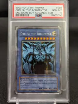 YuGiOh Obelisk the Tormentor Secret Rare PSA10 GBI 002 English - Image 1