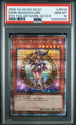 YuGiOh Dark Magician Girl PSA10 25th Secret QCAC JP019 Original Art - Image 1