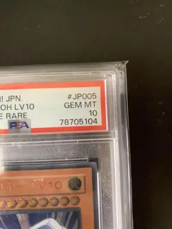 YuGiOh Winged Kuriboh LV10 PSA10 Rare Collectible Japan Edition - Image 3