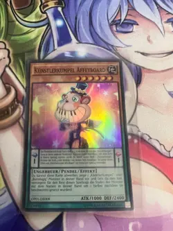 PERFORMAPAL MONKEYBOARD GERMAN SUPER OP01-EN008 DE008 YUGIOH TRADING CARD GAME - Image 1