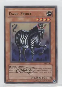 Dark Zebra Unlimited YuGiOh Magic Ruler Booster #MRL-084 2002 READ - Image 1