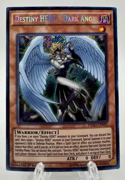 Destiny HERO - Dark Angel DESO-EN005 1st Secret Rare NM Yugioh Card - Image 1
