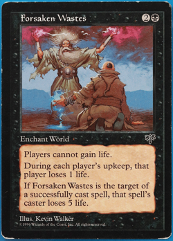 Forsaken Wastes Mirage PLD (Rare Reserved List MTG Magic Card) (497590) ABUGames - Image 1