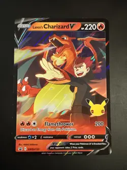 Lance's Charizard V (SWSH133) (Jumbo Card) [Sword & Shield: Black Star - Image 1