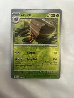 Pokemon miscut error card with Trademark! - Crustle - Common - Image 1