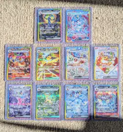 Pokemon Eeveelution SAR Bundle - Terastal Festival - All 10 Cards - Full Set! - Image 1
