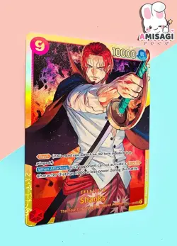 One Piece Card Game - Shanks OP01-120 SEC Englisch Foil Karte TCG Anime Manga - Image 2