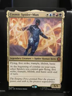 Cosmic Spider-Man #127 NM/M MTG Spiderman Magic Card Mythic - Image 1