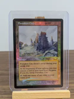 Forsaken City Foil Planeshift Holo Magic The Gathering MTG Land Trading Card TCG - Image 2