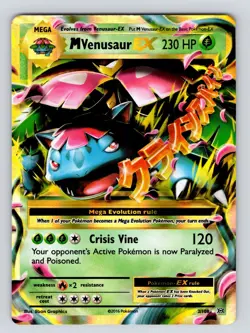 LP M Venusaur EX 2/108 Evolutions Holo Pokemon Card - Image 1