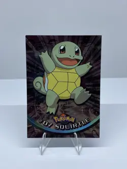 Topps Chrome 2000 Pokemon #07 Squirtle Holo Foil Card - Image 1