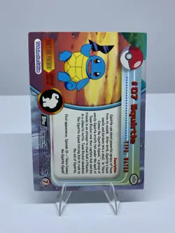 Topps Chrome 2000 Pokemon #07 Squirtle Holo Foil Card - Image 2
