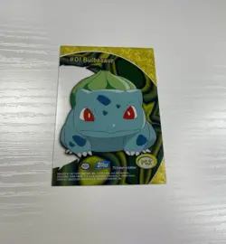 Vintage Topps Bulbasaur #01 Clear PC2 2000 TV Nintendo Animation Edition Card - Image 2