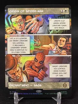 Origin Of Spider-Man (Borderless) - Marvel’s Spider-Man (SPM) - FOIL - NM - Image 1