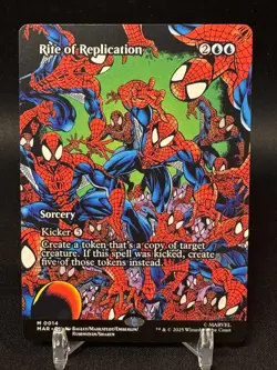 Rite of Replication Borderless - MAR 0014 - NM - MTG Spider Man Marvel Magic - Image 1