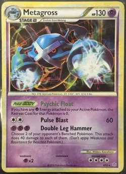 Pokemon • 8 Cards Lot • Metagross Unleashed & EX Delta Species Pre-Evos • LP-MP - Image 3