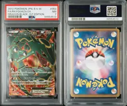 Pokemon Rayquaza EX 053/050 PSA 7 NM Japanese Dragon Blade BW Full Art 1st Ed FA - Image 3