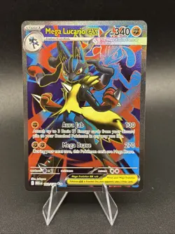 Pokemon TCG Mega Lucario EX 160/132 Ultra Rare Holo NM Mega Evolutions Full Art - Image 1