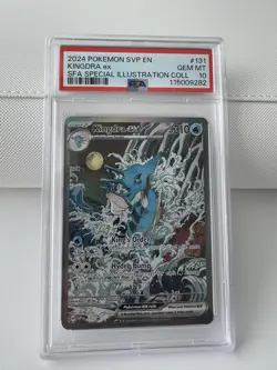 2024 POKEMON SVP EN-SV BLACK STAR PROMO #131 KINGDRA EX PSA 10 - Image 1